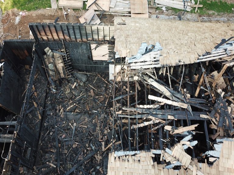 Strawberry Hill Hall Fire - Roof